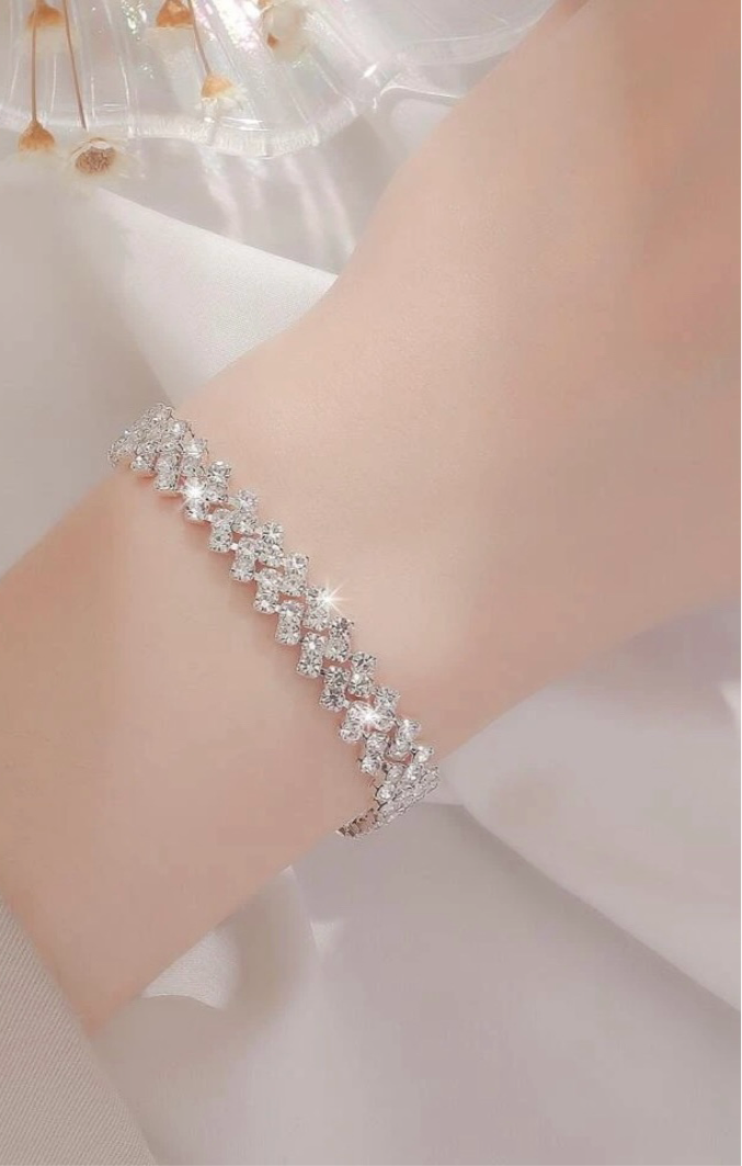 Emy | Bracelet à Strass Éclatant