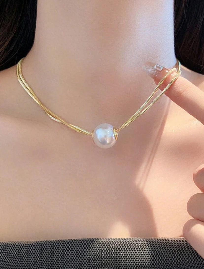 Célestia, lueur de lune | Collier en acier inoxydable