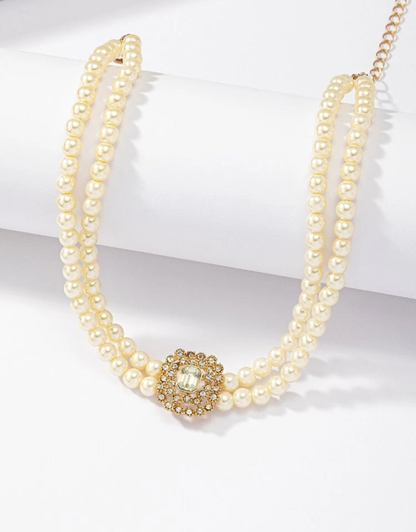 Maya | Collier de Perle en Acier inoxydable