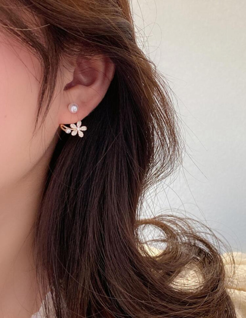 Le Charme de Flore | Boucles d'oreilles en acier inoxydable