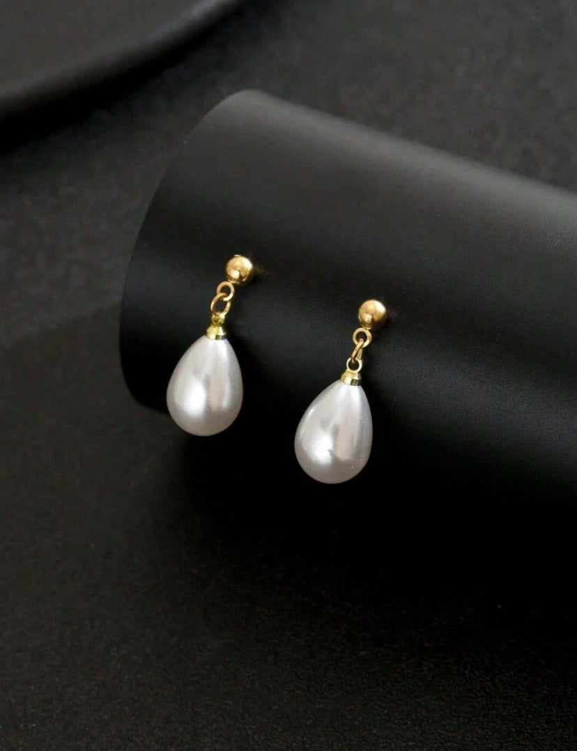 Les Perles de Marina | Boucles d'oreilles en acier inoxydable