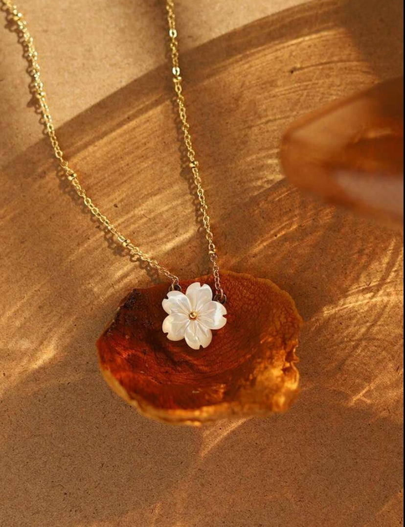 Floralia, charme de la nature | Collier en acier inoxydable