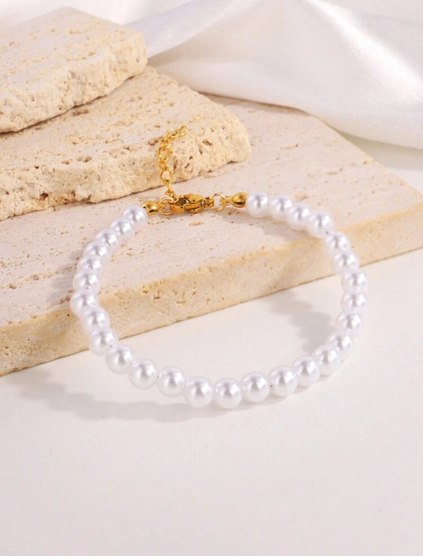 Élénia, éclat de lune | Bracelet en perles