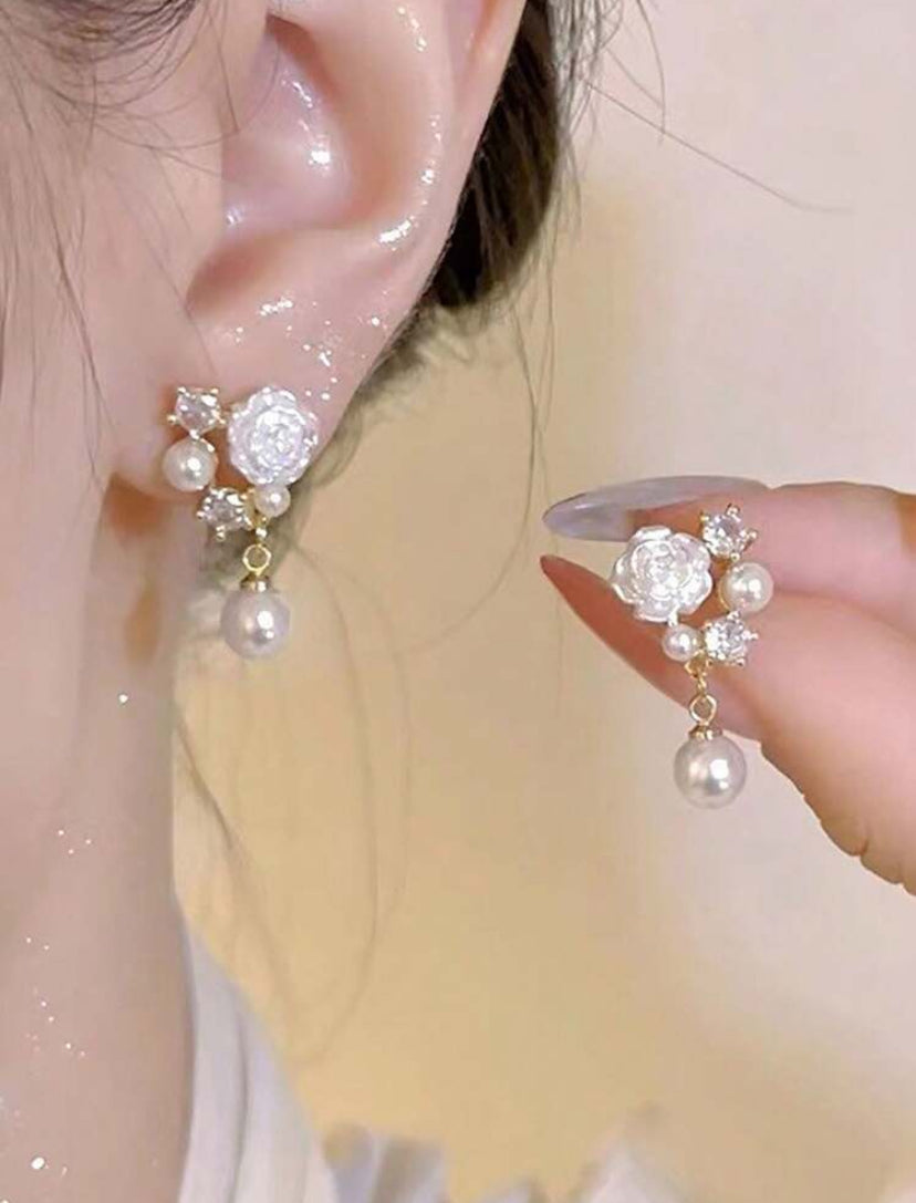 Le Charme de Yasmine | Boucles d'oreilles en acier inoxydable