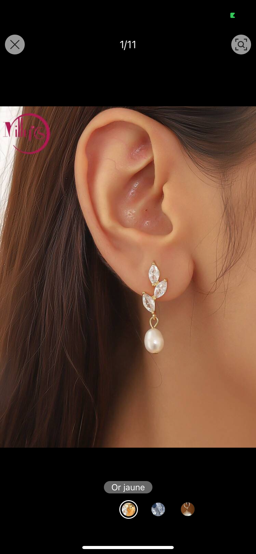 Les Larmes de la Luna | Boucles d'oreilles en perles