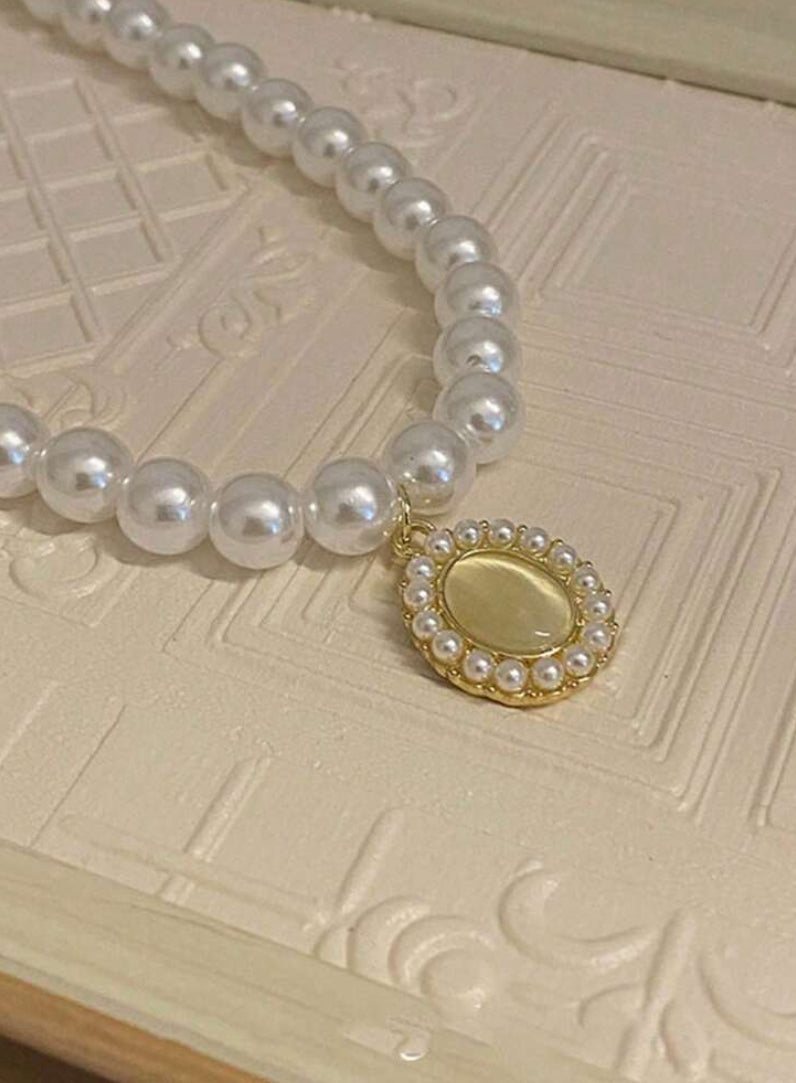 Célestine, goutte de lune | Collier en perles