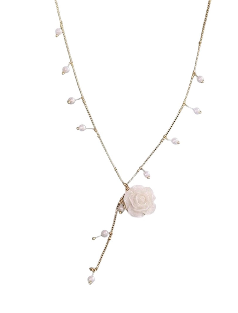 Rosella, charme floral | Collier en acier inoxydable